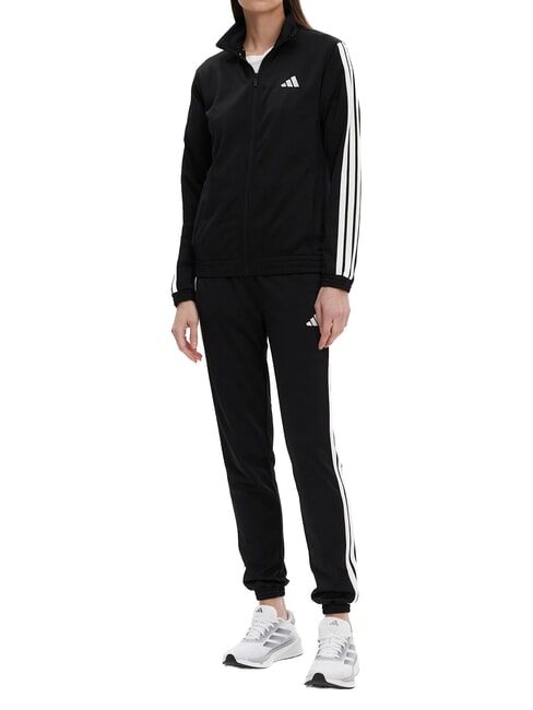 3 STRIPES Sweat-shirt &agrave; col montant noir - Sweat-shirts pour femmes
