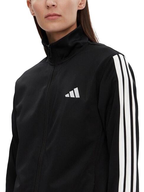 3 STRIPES Sweat-shirt &agrave; col montant noir - Sweat-shirts pour femmes