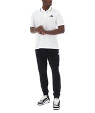 ADIDAS SMALL LOGO Polo &agrave; manches courtes, pur coton blanc - chemise polo - 4