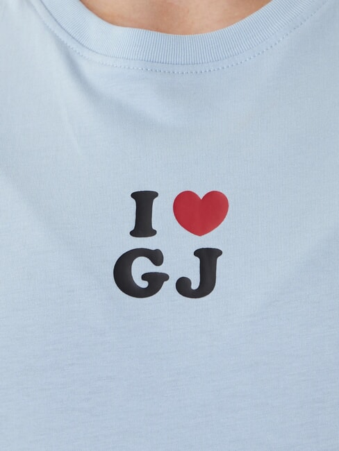 I LOVE T-shirt en coton bleu brumeux - T-shirt
