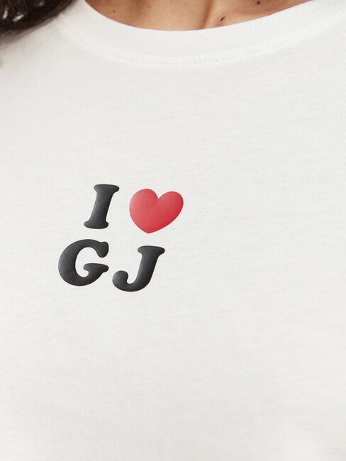 I LOVE T-shirt en coton blanc pur - T-shirt
