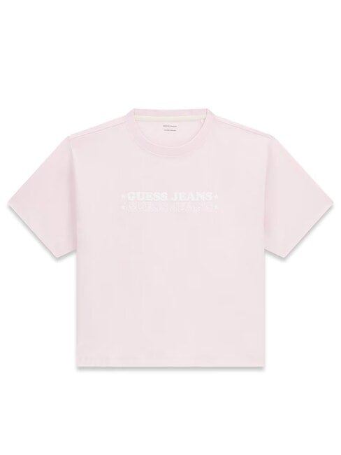 BOXY PRINT STAR T-shirt en coton lilas d'&eacute;t&eacute; - T-shirt