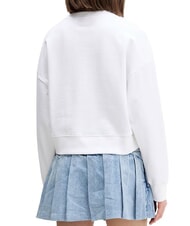 GUESS JEANS DROP Sweat-shirt en coton blanc pur - Sweat-shirts pour femmes - 2