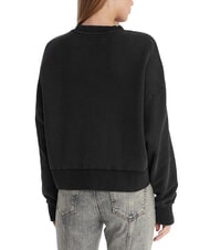 GUESS JEANS DROP BAKER CROP Sweat-shirt en coton noir de jais multi - Sweat-shirts pour femmes - 2