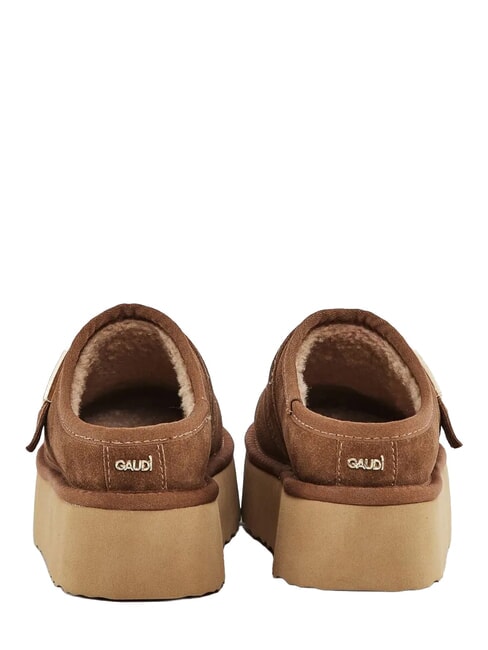 LELLA Sabots en daim COGNAC - Chaussures Femme