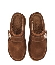 GAUD&Igrave; LELLA Sabots en daim COGNAC - Chaussures Femme - 4