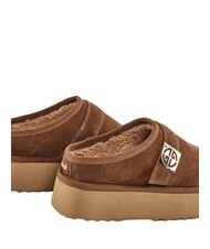 GAUD&Igrave; LELLA Sabots en daim COGNAC - Chaussures Femme - 5