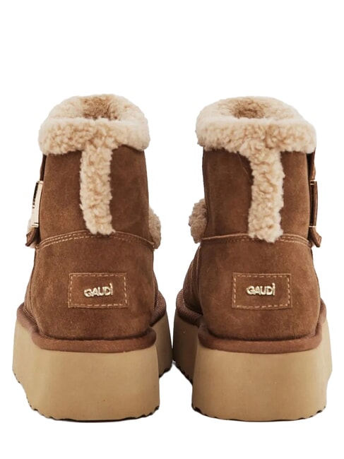 LELLA bottines en daim COGNAC - Chaussures Femme
