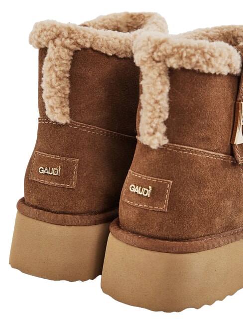 LELLA bottines en daim COGNAC - Chaussures Femme