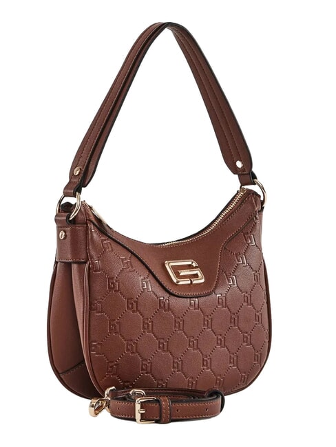 LEA Mini sac bandouli&egrave;re hobo, avec bandouli&egrave;re MARRON - Sacs pour Femme