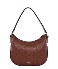 GAUD&Igrave; LEA Mini sac bandouli&egrave;re hobo, avec bandouli&egrave;re MARRON - Sacs pour Femme - 3