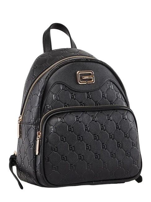 LEA Sac &agrave; dos avec inscription GJ en relief NOIR - Sacs pour Femme