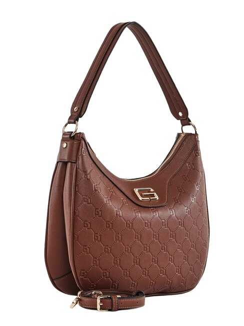 LEA Sac bandouli&egrave;re Hobo, avec bandouli&egrave;re MARRON - Sacs pour Femme