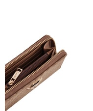 GAUD&Igrave; BEA BRAID portefeuille compact &agrave; fermeture &eacute;clair sable - Portefeuilles Femme - 2