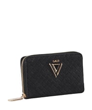 GAUD&Igrave; BEA BRAID portefeuille compact &agrave; fermeture &eacute;clair NOIR - Portefeuilles Femme - 3