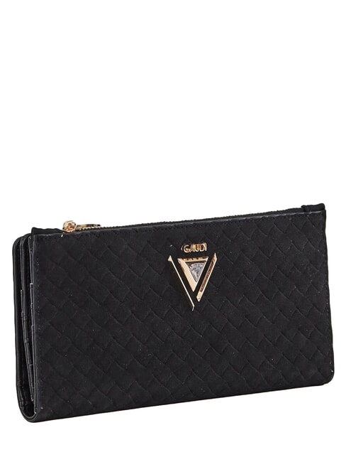 BEA BRAID Grand portefeuille tiss&eacute; NOIR - Portefeuilles Femme