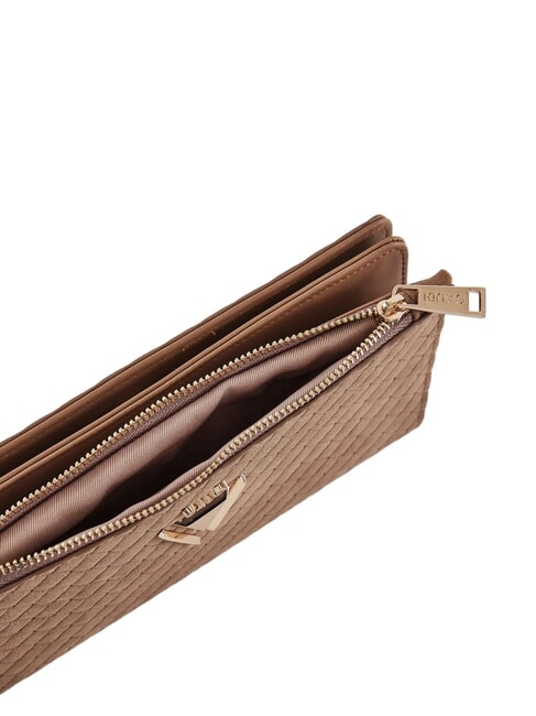 BEA BRAID Grand portefeuille tiss&eacute; sable - Portefeuilles Femme