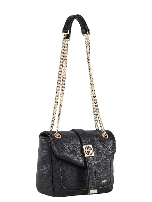 LYNN PLAIN Mini sac bandouli&egrave;re avec bandouli&egrave;re cha&icirc;ne NOIR - Sacs pour Femme