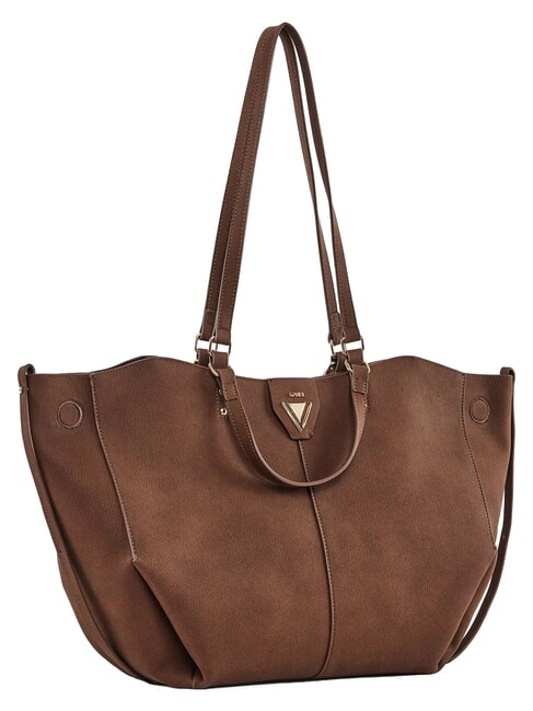 GOLENE Sac cabas bandouli&egrave;re, avec pochette amovible MARRON - Sacs pour Femme