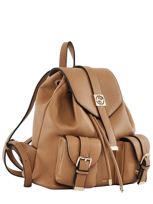 LYNN PLAIN Sac &agrave; dos multipoches sable - Sacs pour Femme