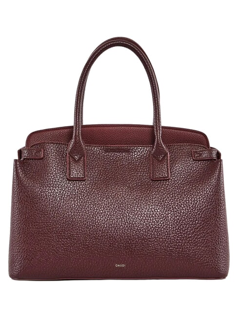 GIADA Sac &agrave; main avec bandouli&egrave;re et pochette Bourgogne - Sacs pour Femme