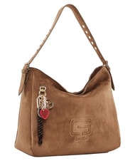 GAUD&Igrave; GRETA SUEDE Sac bandouli&egrave;re avec breloque sable - Sacs pour Femme - 2