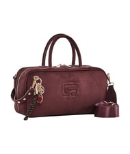 GAUD&Igrave; GRETA SUEDE Sac &agrave; main avec bandouli&egrave;re et breloque Bourgogne - Sacs pour Femme - 2