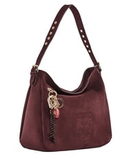 GAUD&Igrave; GRETA SUEDE Sac bandouli&egrave;re avec breloque Bourgogne - Sacs pour Femme - 2