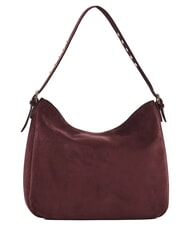 GAUD&Igrave; GRETA SUEDE Sac bandouli&egrave;re avec breloque Bourgogne - Sacs pour Femme - 3