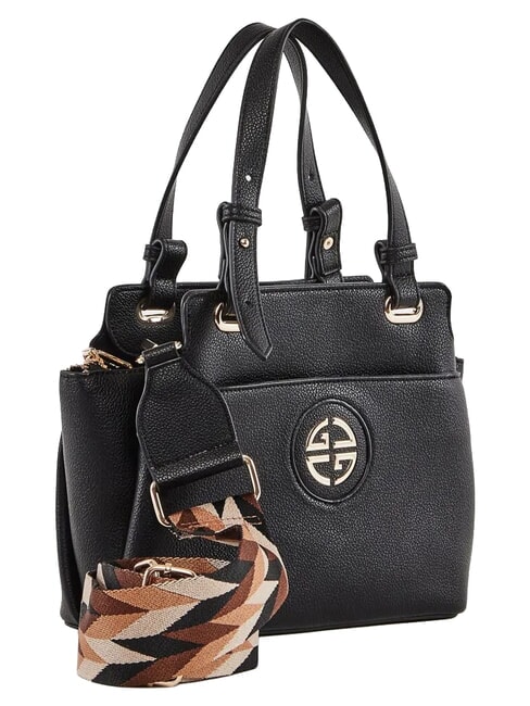 GINNIE Sac &agrave; main avec bandouli&egrave;re NOIR - Sacs pour Femme