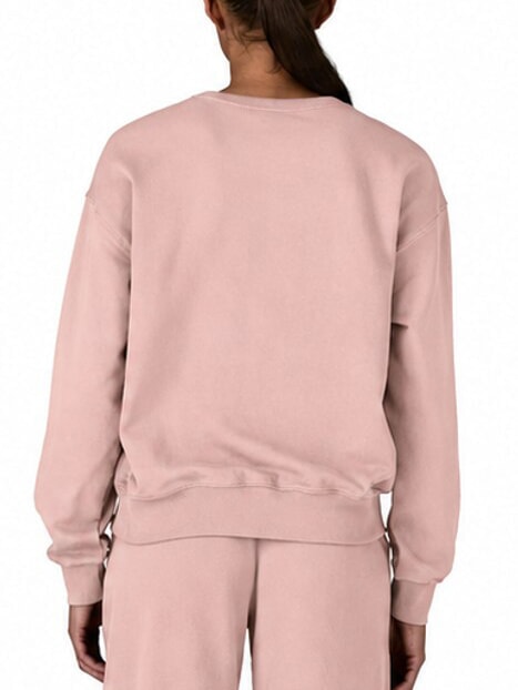 DAILY Sweat-shirt c&ocirc;tel&eacute;, pur coton givre rose - Sweat-shirts pour femmes