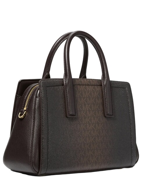 LAILA Sac &agrave; main avec bandouli&egrave;re chocolat - Sacs pour Femme