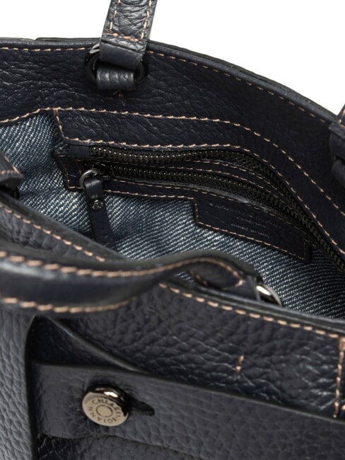 MIRANDA Sac &agrave; main en cuir avec bandouli&egrave;re Noir - Sacs pour Femme