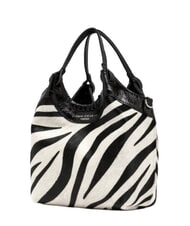 GIANNI CHIARINI ALIFA Sac bandouli&egrave;re en cuir, avec bandouli&egrave;re z&egrave;bre noir et blanc - Sacs pour Femme - 2