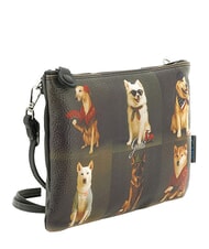 GABS BEYONCE Pochette en cuir avec bandouli&egrave;re chiens gris du monde entier - Sacs pour Femme - 2