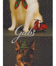 GABS BEYONCE Pochette en cuir avec bandouli&egrave;re chiens gris du monde entier - Sacs pour Femme - 5