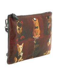 GABS BEYONCE Pochette en cuir avec bandouli&egrave;re chats rouges du monde entier - Sacs pour Femme - 2