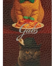 GABS BEYONCE Pochette en cuir avec bandouli&egrave;re chats rouges du monde entier - Sacs pour Femme - 5