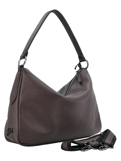 CALIPSO Sac bandouli&egrave;re en cuir moka - Sacs pour Femme