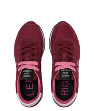 SUN68 ALLY SOLID Baskets Bordeaux - Chaussures Femme - 4
