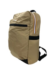KWAY MID LAON Sac &agrave; dos en nylon d&eacute;perlant beige kaki - Sacs &agrave; dos pour l'&Eacute;cole & les Loisirs - 3