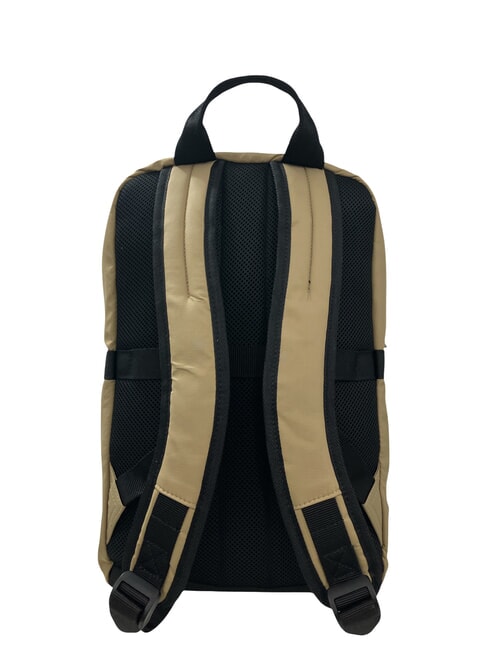 MID LAON Sac &agrave; dos en nylon d&eacute;perlant beige kaki - Sacs &agrave; dos pour l'&Eacute;cole & les Loisirs