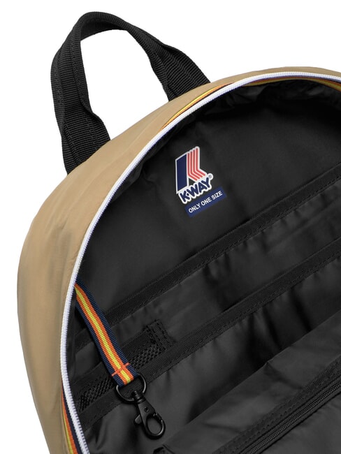 LAON Sac &agrave; dos en nylon beige kaki - Sacs &agrave; dos pour l'&Eacute;cole & les Loisirs