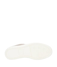 ARMANI EXCHANGE BEA Baskets en cuir &eacute;criture + or p&acirc;le - Chaussures Femme - 4