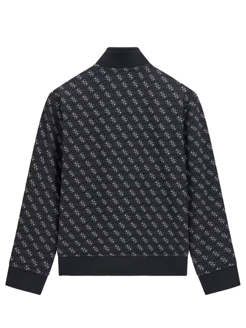 KIDS ACTIVE Sweat-shirt &agrave; fermeture &eacute;clair int&eacute;grale 4g aop noir de jais - B&eacute;b&eacute; Sweat