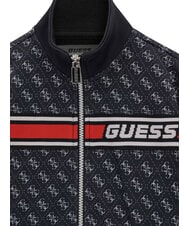 GUESS KIDS ACTIVE Sweat-shirt &agrave; fermeture &eacute;clair int&eacute;grale 4g aop noir de jais - B&eacute;b&eacute; Sweat - 3