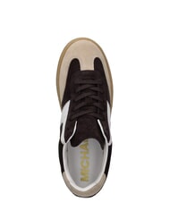 MICHAEL KORS JOVIE Baskets en cuir chocolat - Chaussures Femme - 4