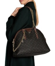 POLLINI HERITAGE Sac bandouli&egrave;re d&ocirc;me avec anses en cha&icirc;ne - Sacs pour Femme