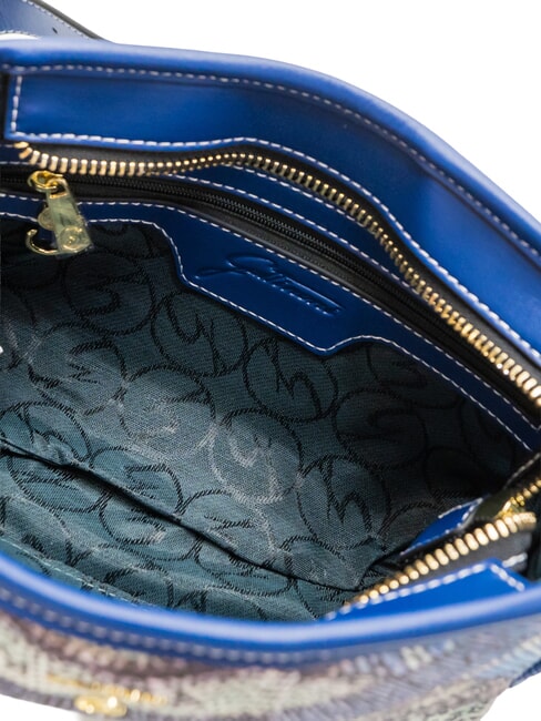 PLANETARIUM Mini sac bandouli&egrave;re aigue-marine/bleu marine - Sacs pour Femme