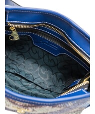 GATTINONI PLANETARIUM Mini sac bandouli&egrave;re aigue-marine/bleu marine - Sacs pour Femme - 4
